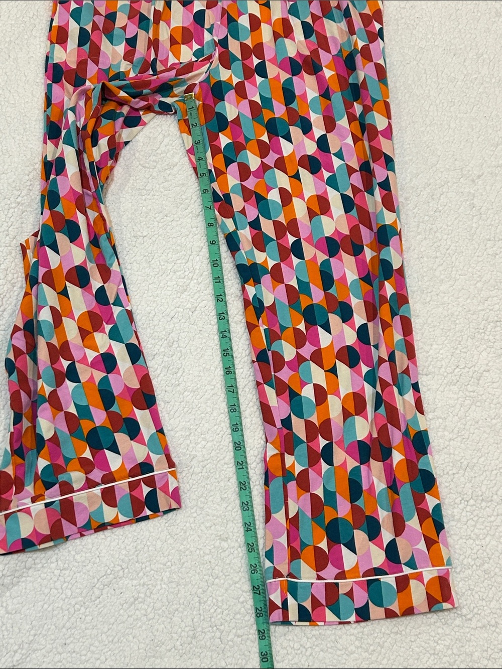 Trina Turk x Bedhead PJs Geometric-Print Long Jersey Pajama Set size Large - Picture 16 of 16